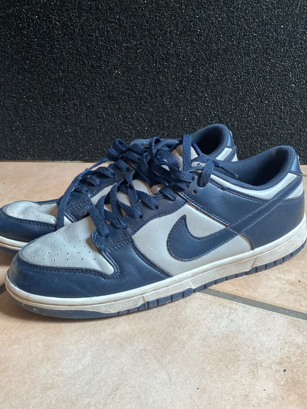 Nike Men’s Low-Top Sneakers in Navy and Light Gray